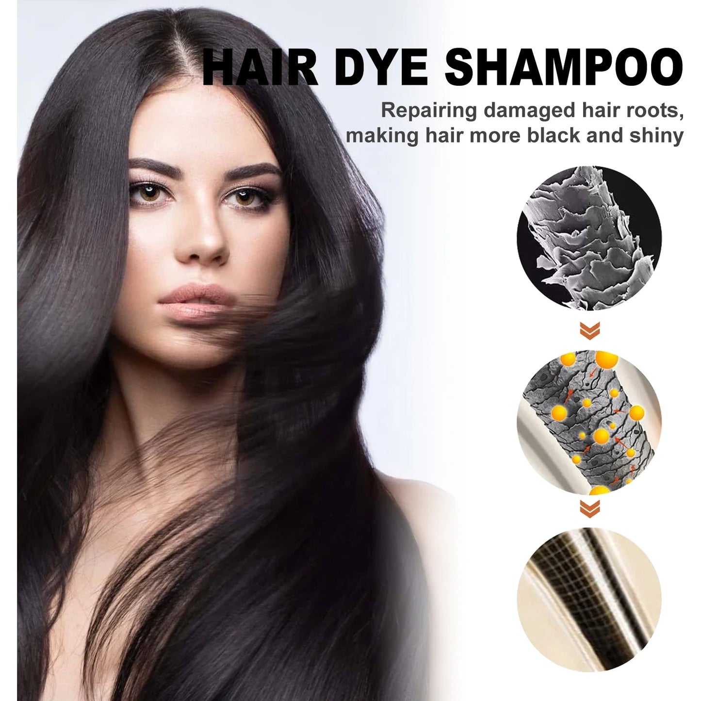 EELHOE Brown Hair Dyeing Shampoo